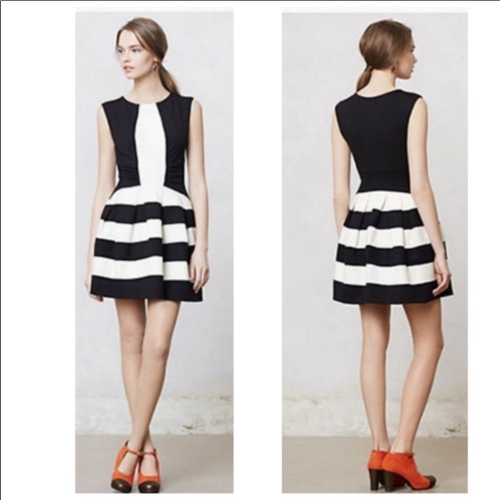 Anthropologie | Eva Franco Black & White Dress